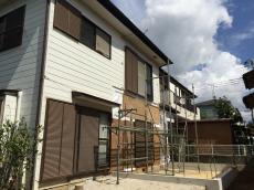 八千代市　K様邸　リフォーム増改築改修工事　外観２　施工中