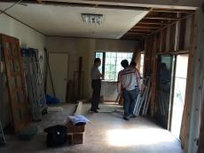 八千代市　K様邸　リフォーム増改築改修工事　リビング２　施工中
